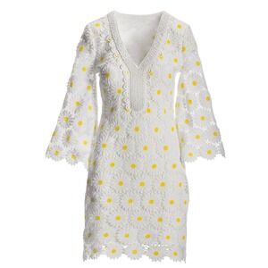 NWT Boston Proper Cottagecore Daisy Lace Dress Women Size L Whimsical Meadowcore